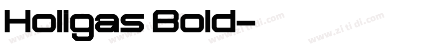 Holigas Bold字体转换